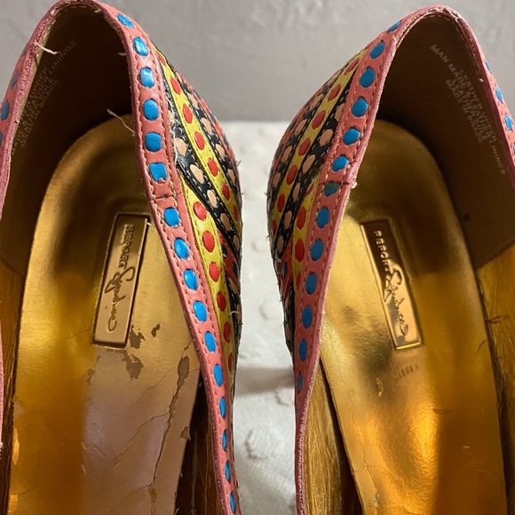 REPORT Signature Leather Woven Heels Brazil Dress Casual - Picture 13 of 16